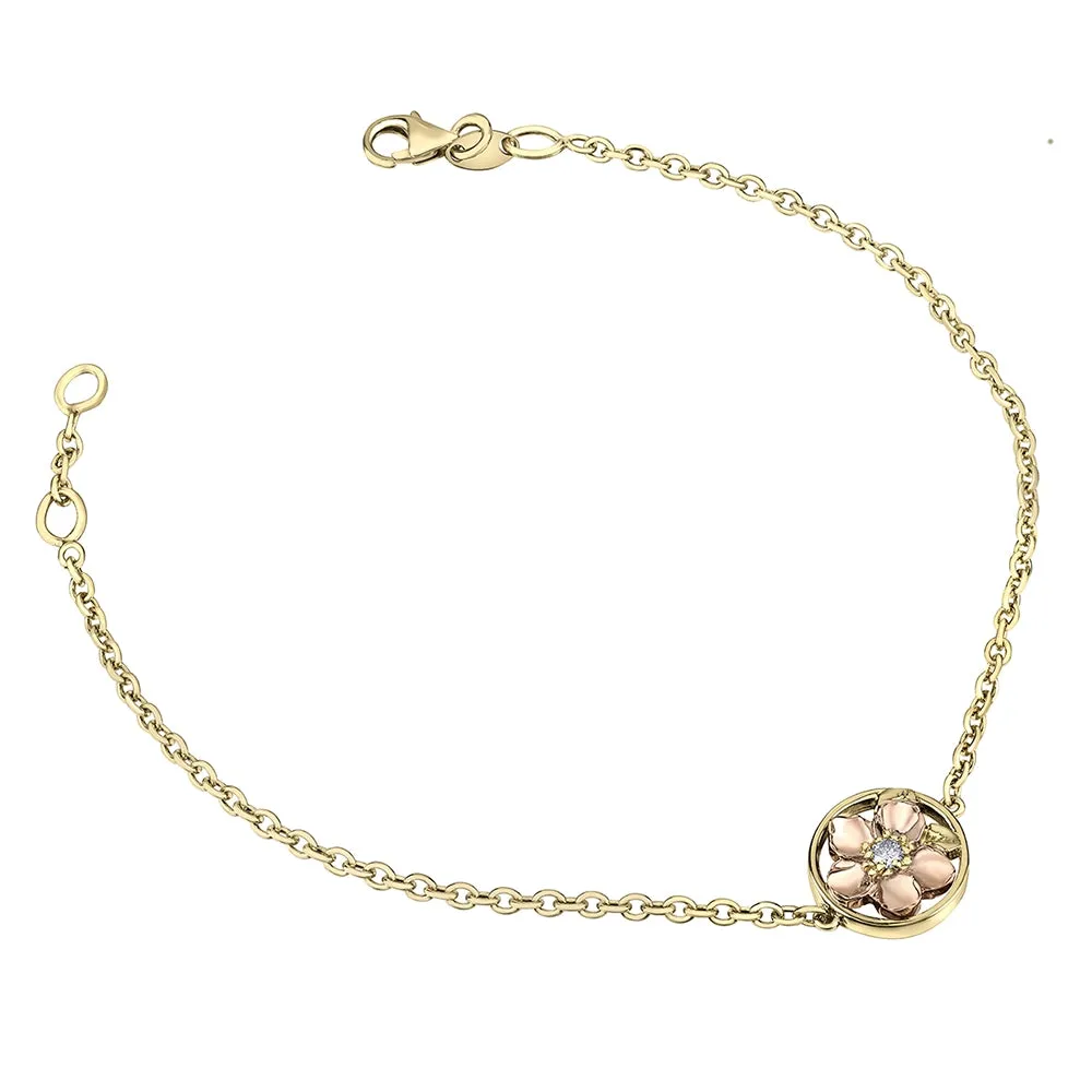 Canadian Diamond Wild Rose Bracelet