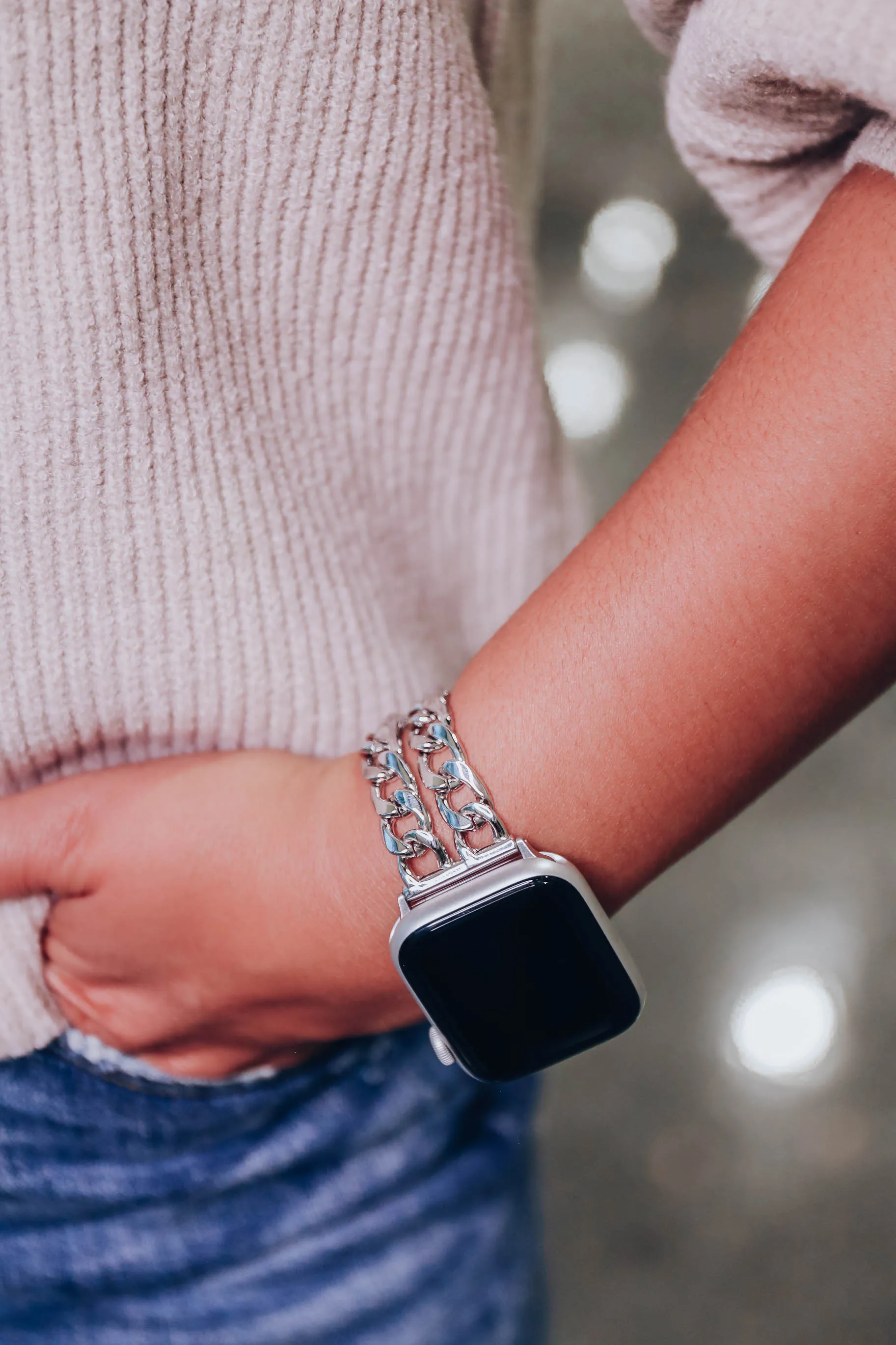 Chain SmartWatch Band - Silver