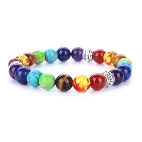 Chakra Healing Natural Stone Beads Bracelet