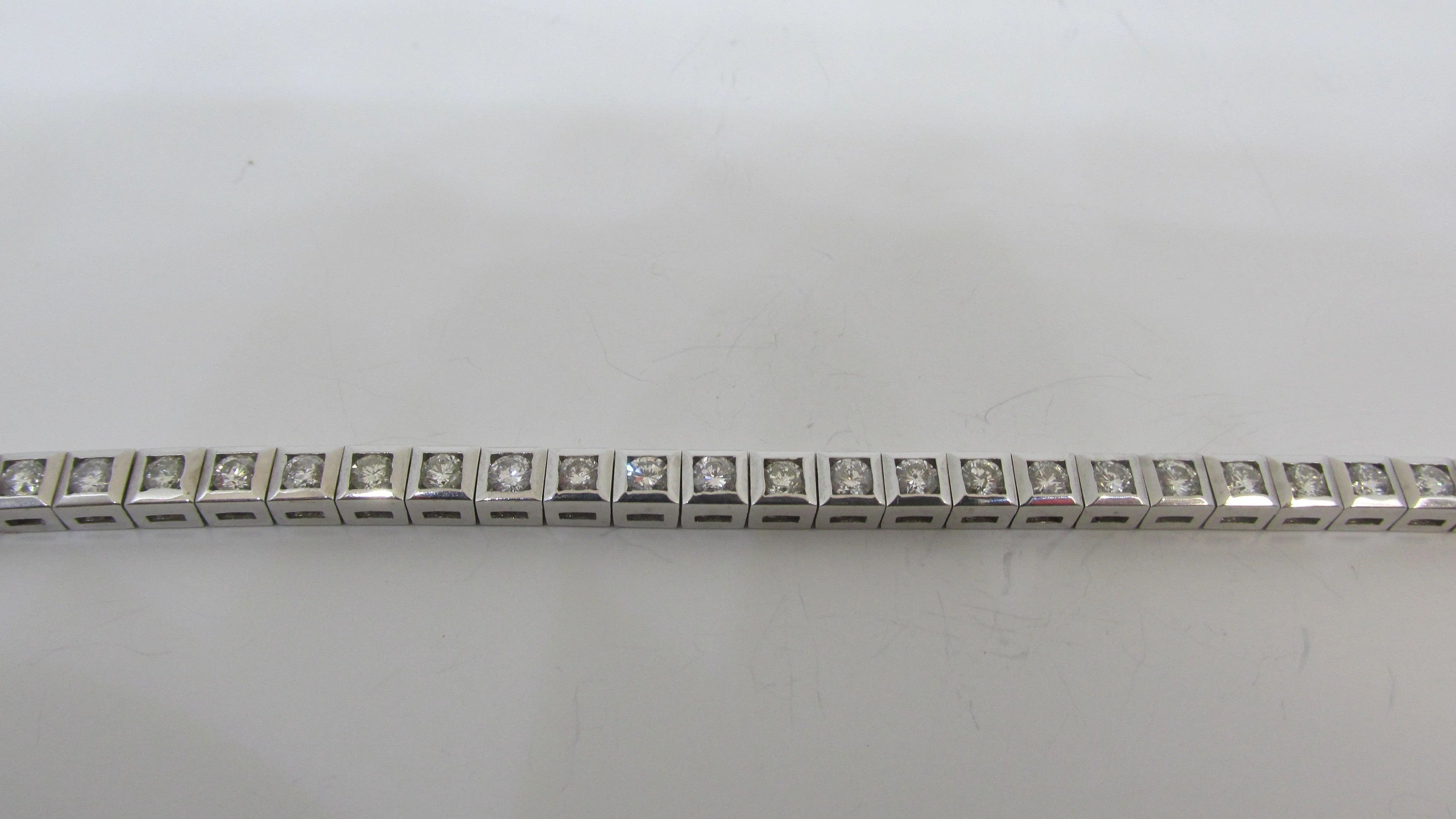 Channel-Set Round Diamond Tennis Bracelet 4.51 ct.