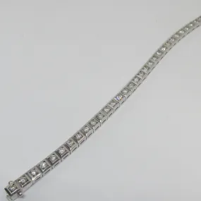 Channel-Set Round Diamond Tennis Bracelet 4.51 ct.