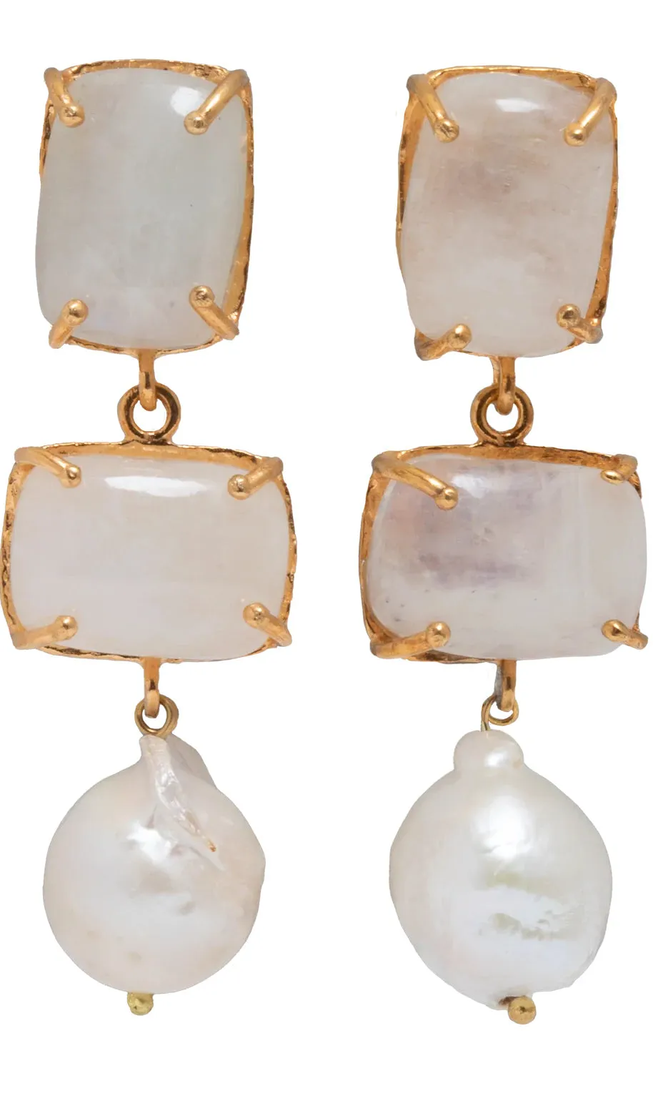 Christie Nicolaides Loren Earrings- White