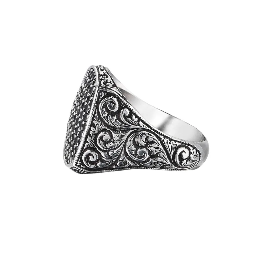 Classic Cushion Pave Ring - Solid Gold