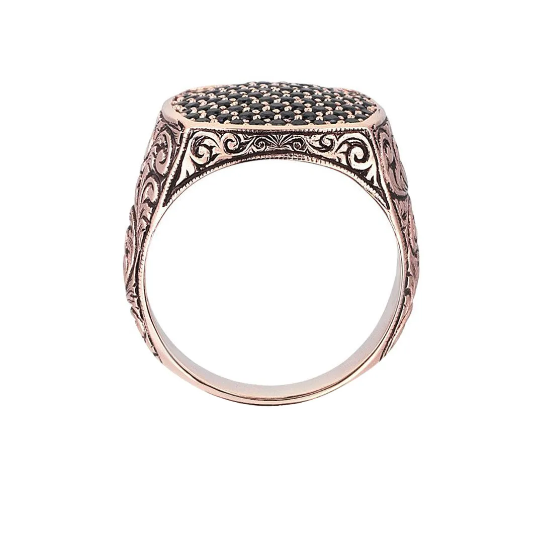 Classic Cushion Pave Ring - Solid Gold