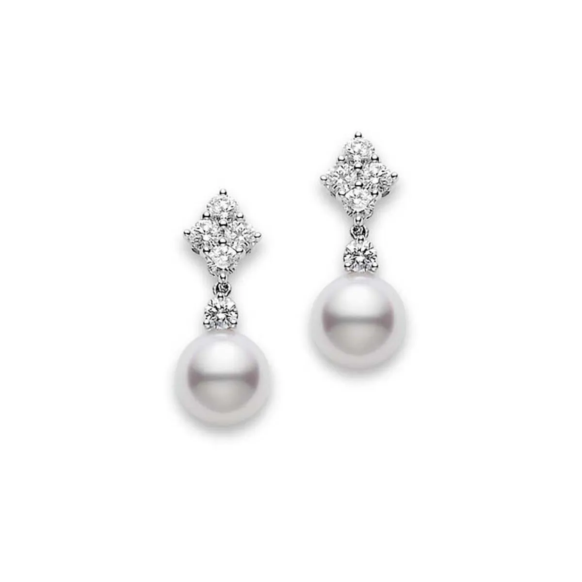 Classic Elegance Akoya Cultured Pearl Drop Earrings