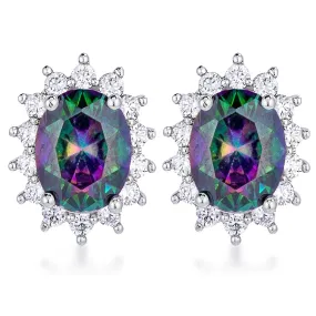 Copy of Chesna Oval Black Halo Earrings | 2ct