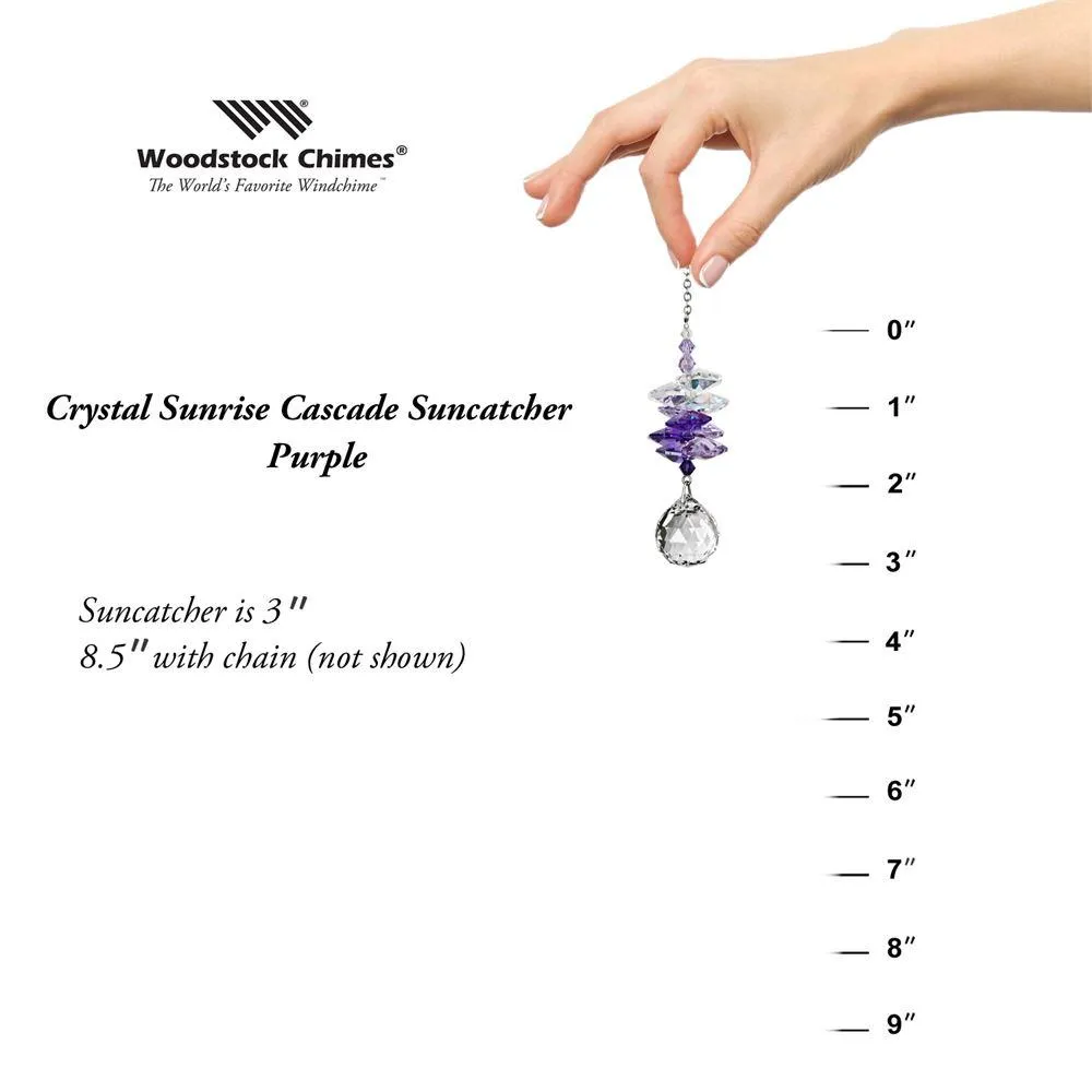 Crystal Sunrise Cascade Suncatchers-Green, Pink, Purple Sparkling Splendor!*