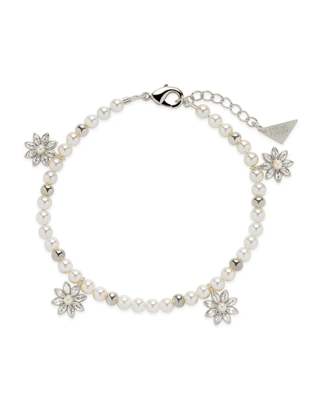 CZ & Pearl Blossom Matching Set