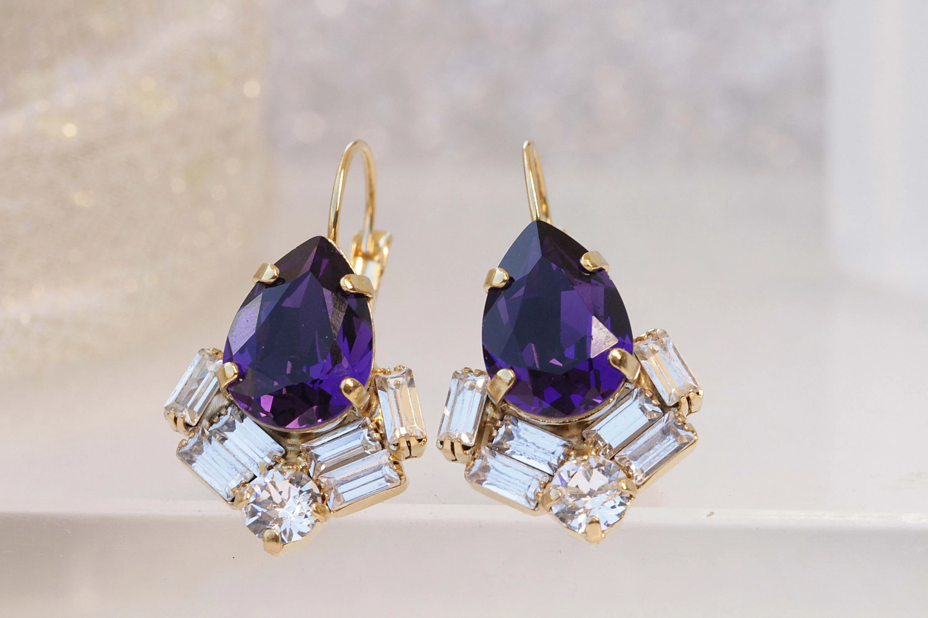 DEEP PURPLE EARRINGS