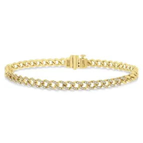 Diamond Curb Bracelet