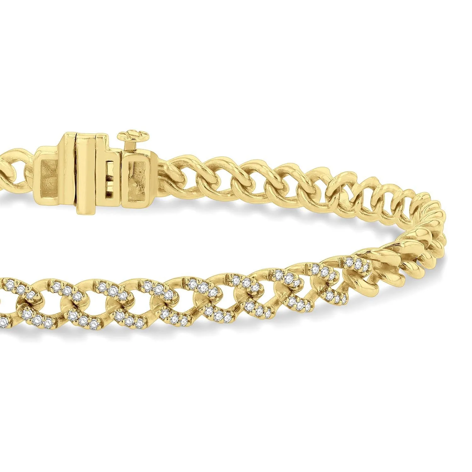 Diamond Curb Bracelet