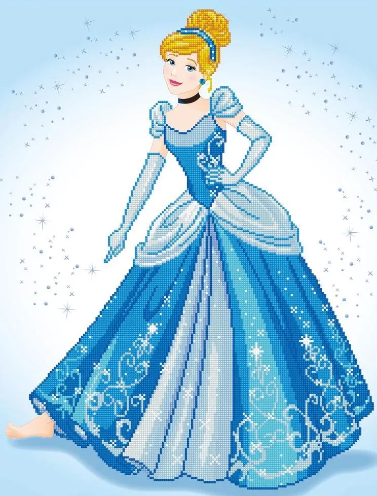 DIY Diamond Dotz Disney Cinderella Princess Facet Art 20" x 27" Kit