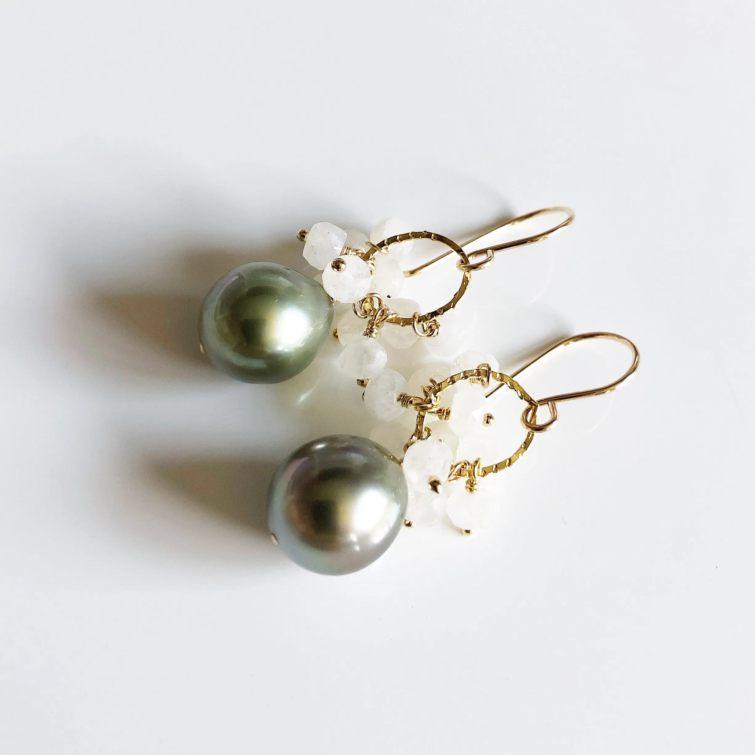 Earrings KIRA - moonstone (E529)