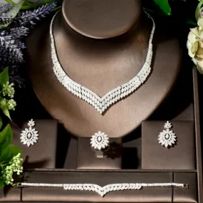 Elegant cubic zirconia set