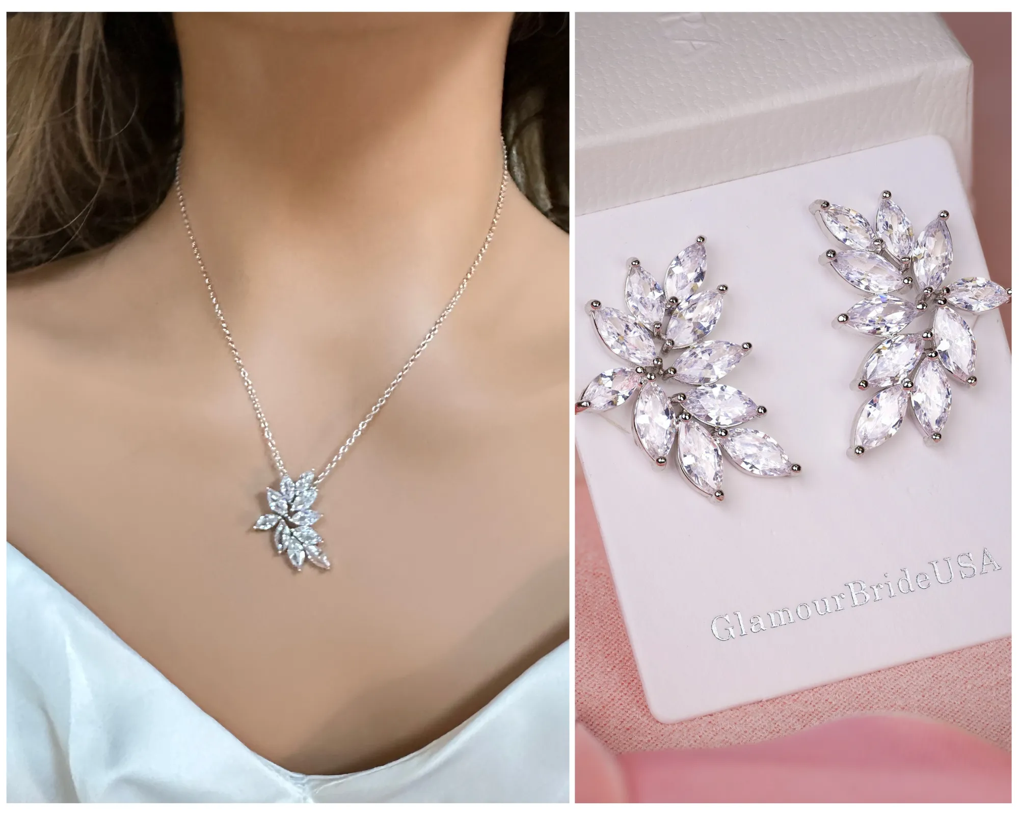 Elizabeth-Crystal Necklace Set