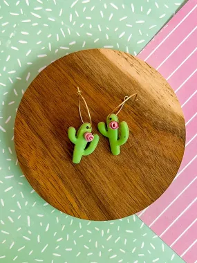 Elsie Cactus Hoop Earrings