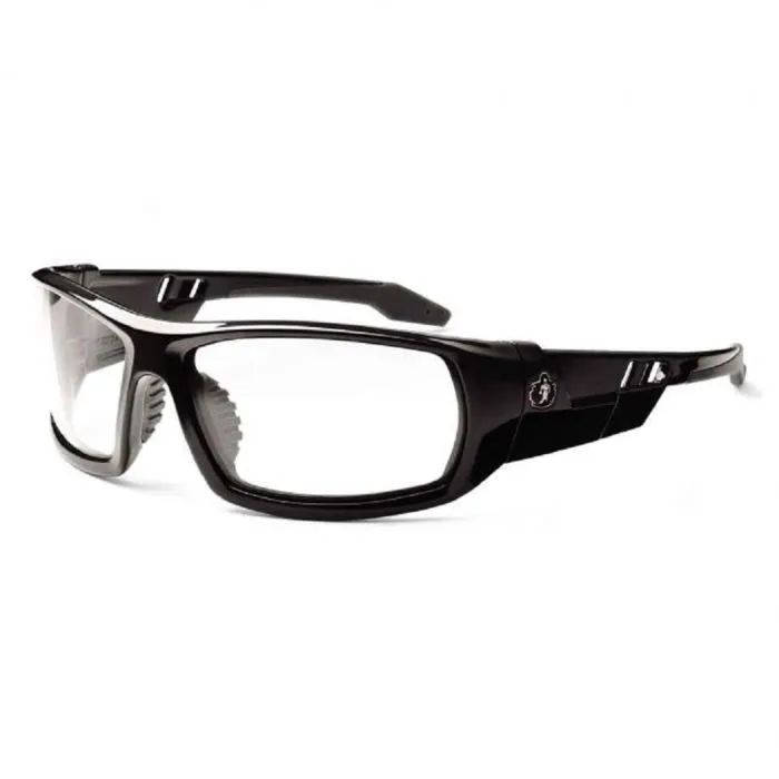 Ergodyne Skullerz Odin Safety Glasses, Black Frame, Clear Lens, 1 Each