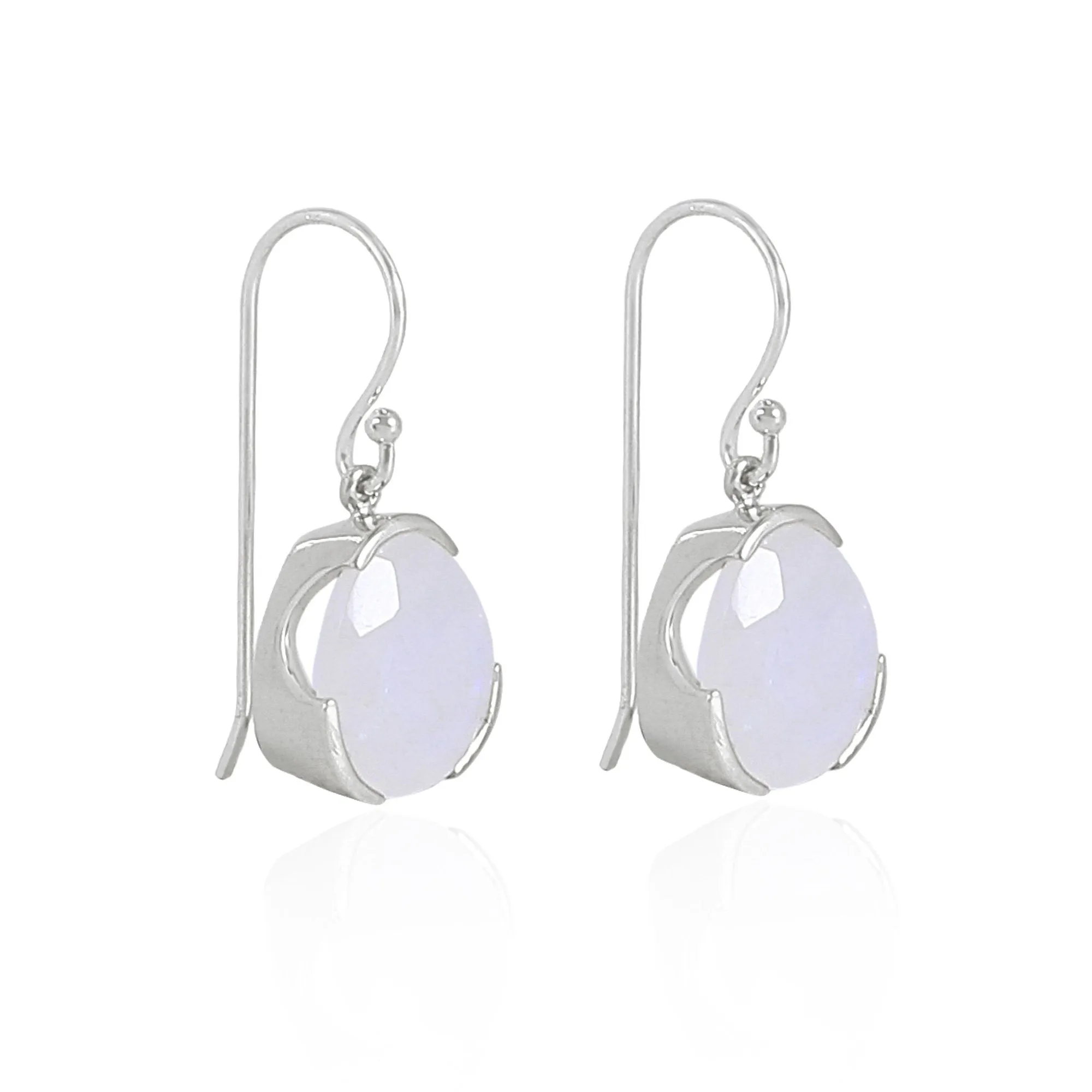 EVERYDAY GEMSTONE EARRINGS - RAINBOW MOONSTONE