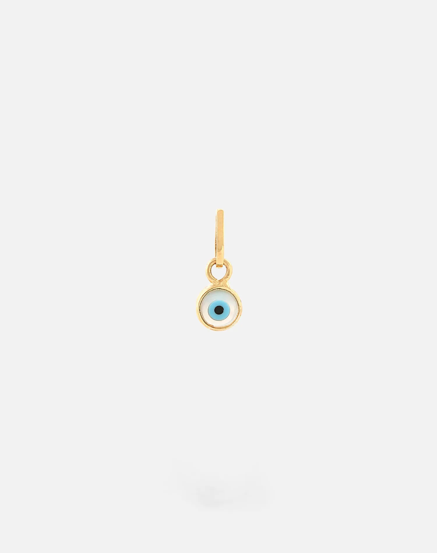 Evil Eye Charm Pendant - Round Small