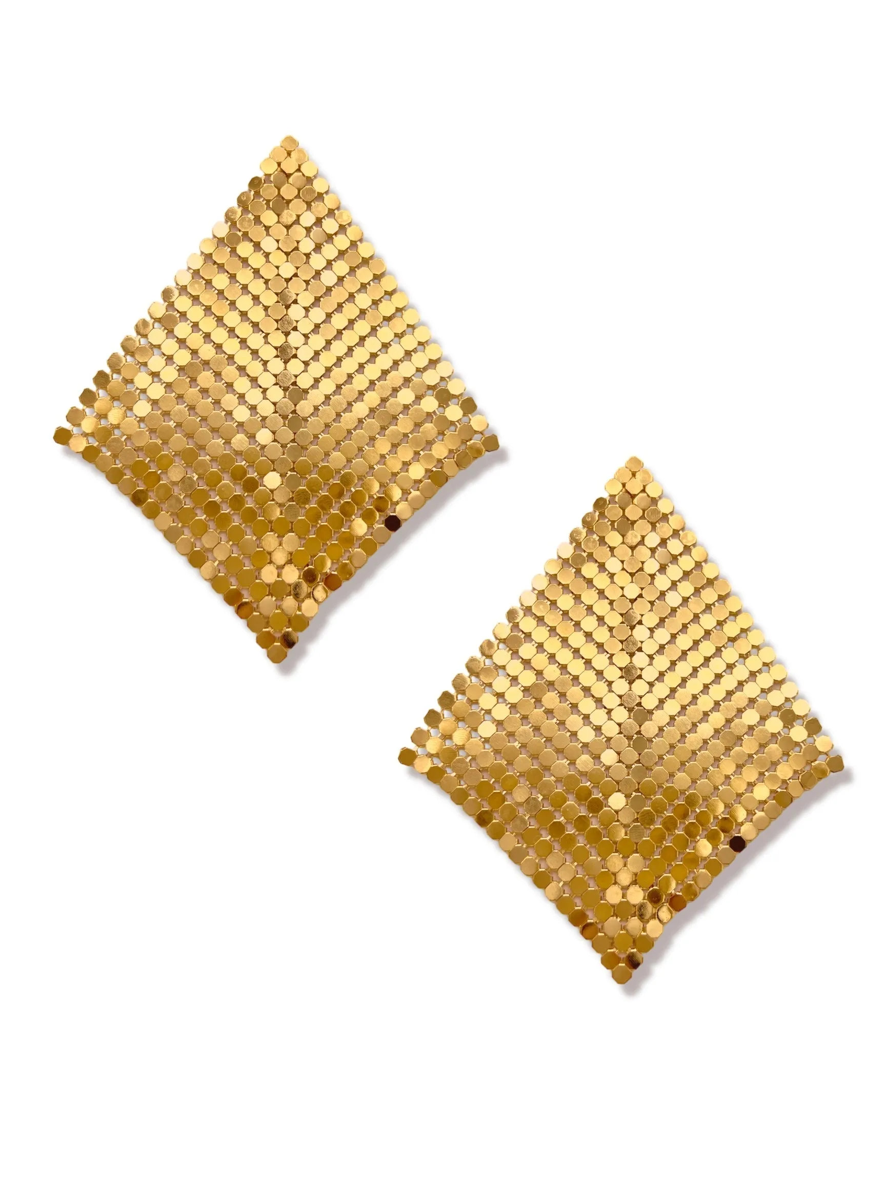 Fazzoletto Chainmail Post Earrings