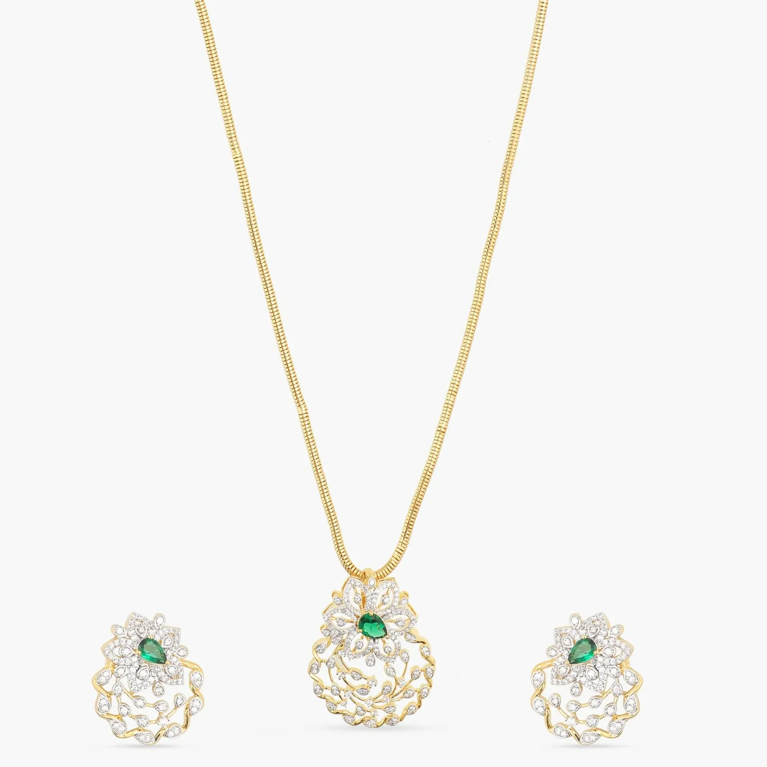 Florena Nakshatra CZ Pendant Set