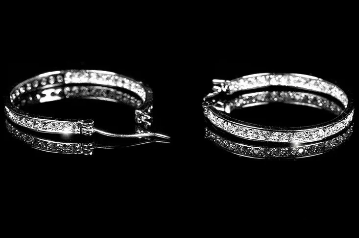 Gala Inside Out  Hoop Earrings | 4.5ct | 30mm