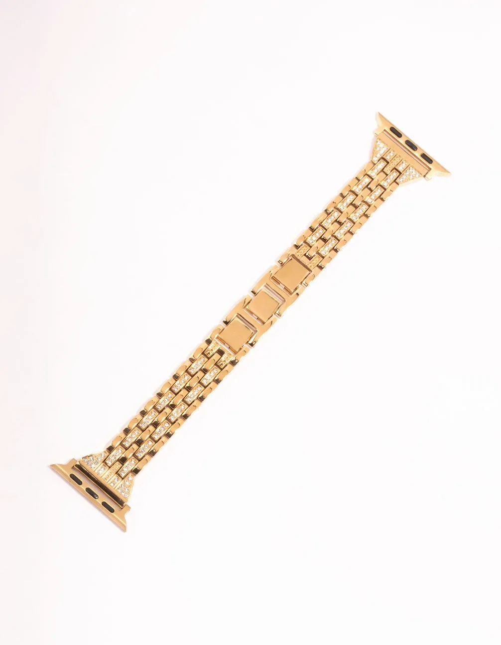 Gold & Diamante Chain Watch Strap 42/44/45