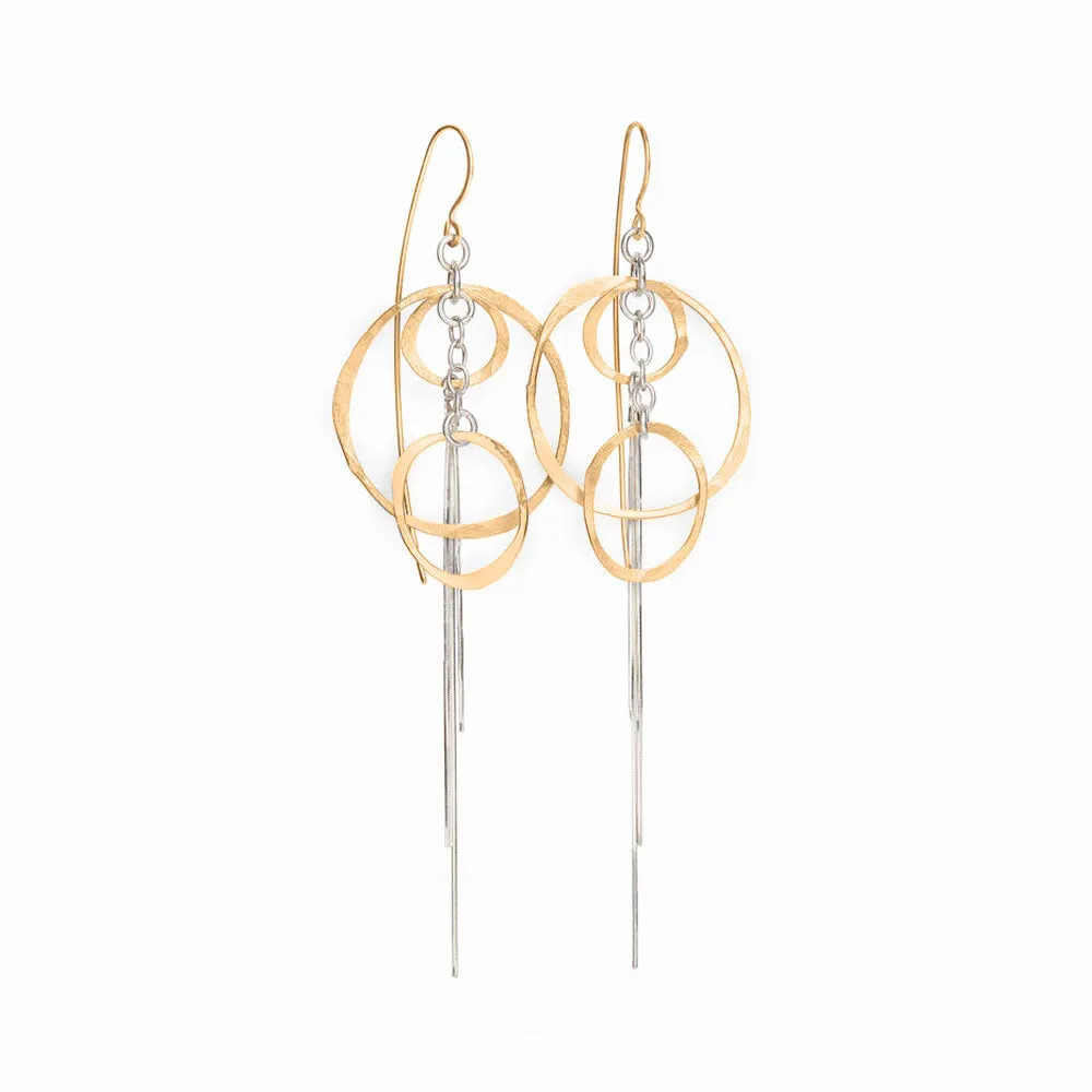 Gold Orbit Earrings