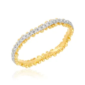 Granules Wave Eternity Band