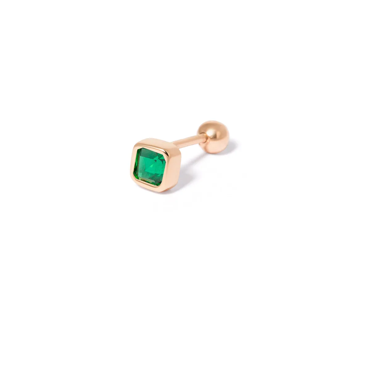 Green Narmela Square Piercing