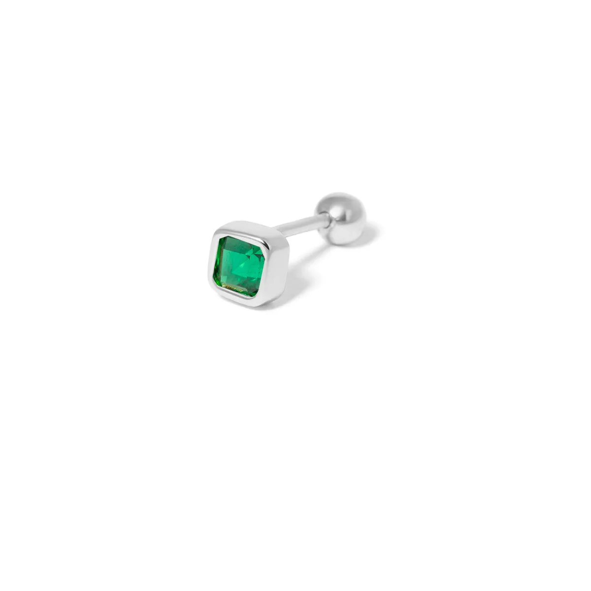 Green Narmela Square Piercing