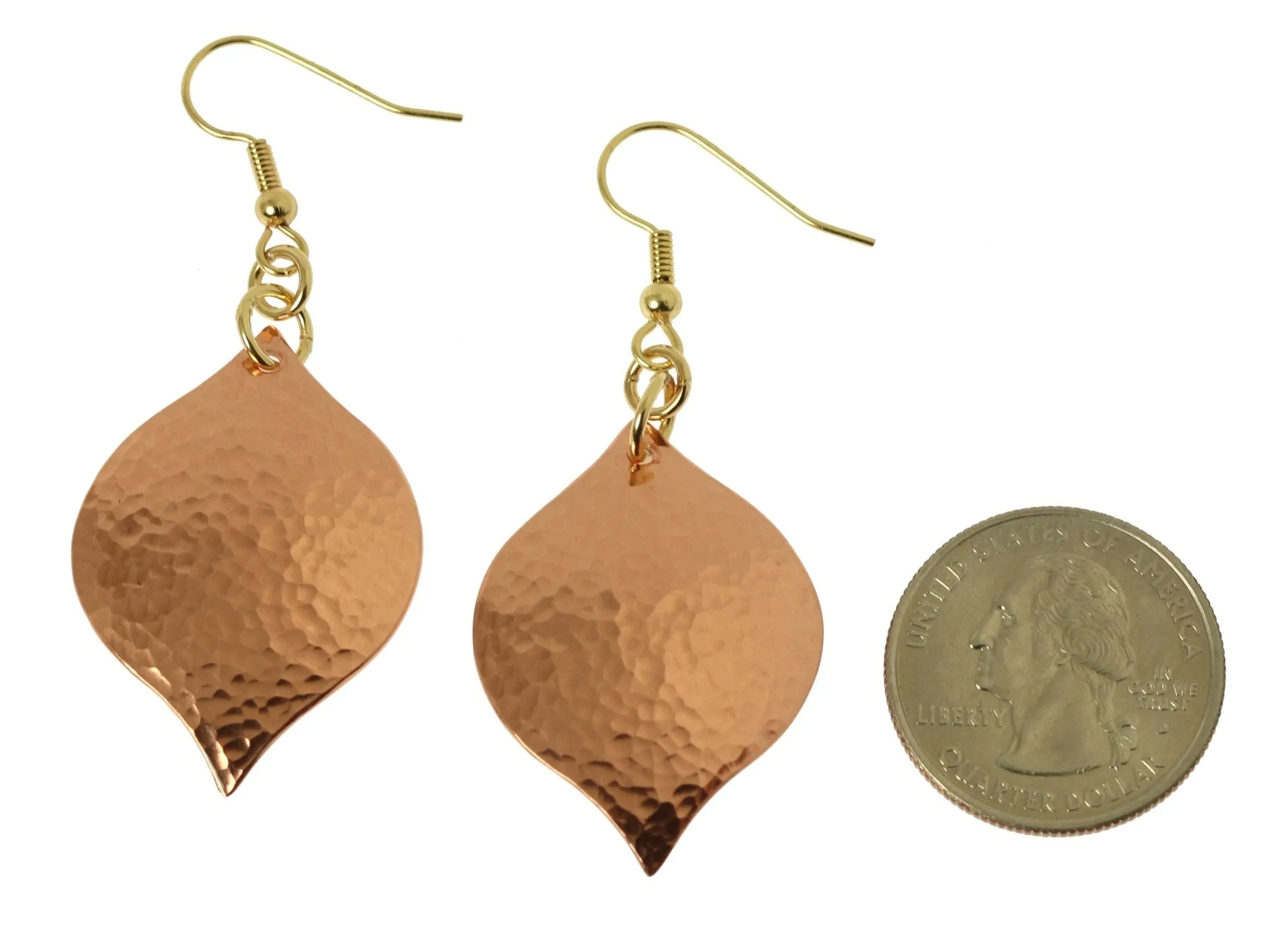 Hammered Copper Marrakesh Drop Earrings