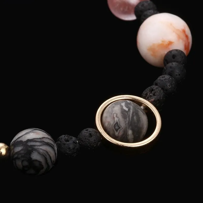 Handmade  Galaxy Planets  Natural Stone  Bracelets