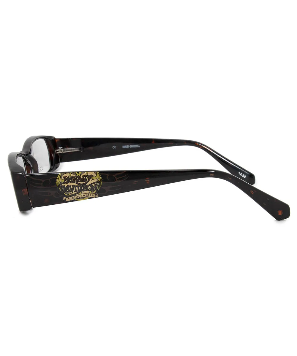 Harley Davidson Rectangular Reading Eyeglasses HD3004 TO 52  2.50