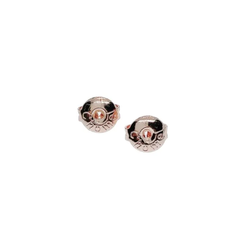 Heart 7mm Cubic Zirconia Rosegold Plated Stud Earring