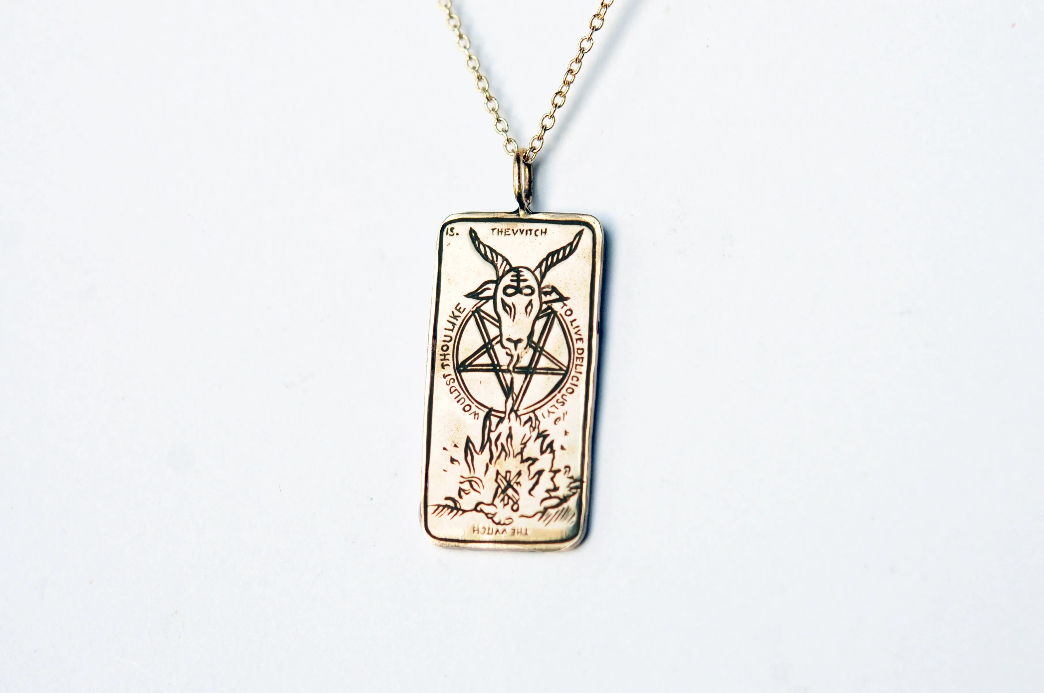 Hereditary Tarot Card Necklace