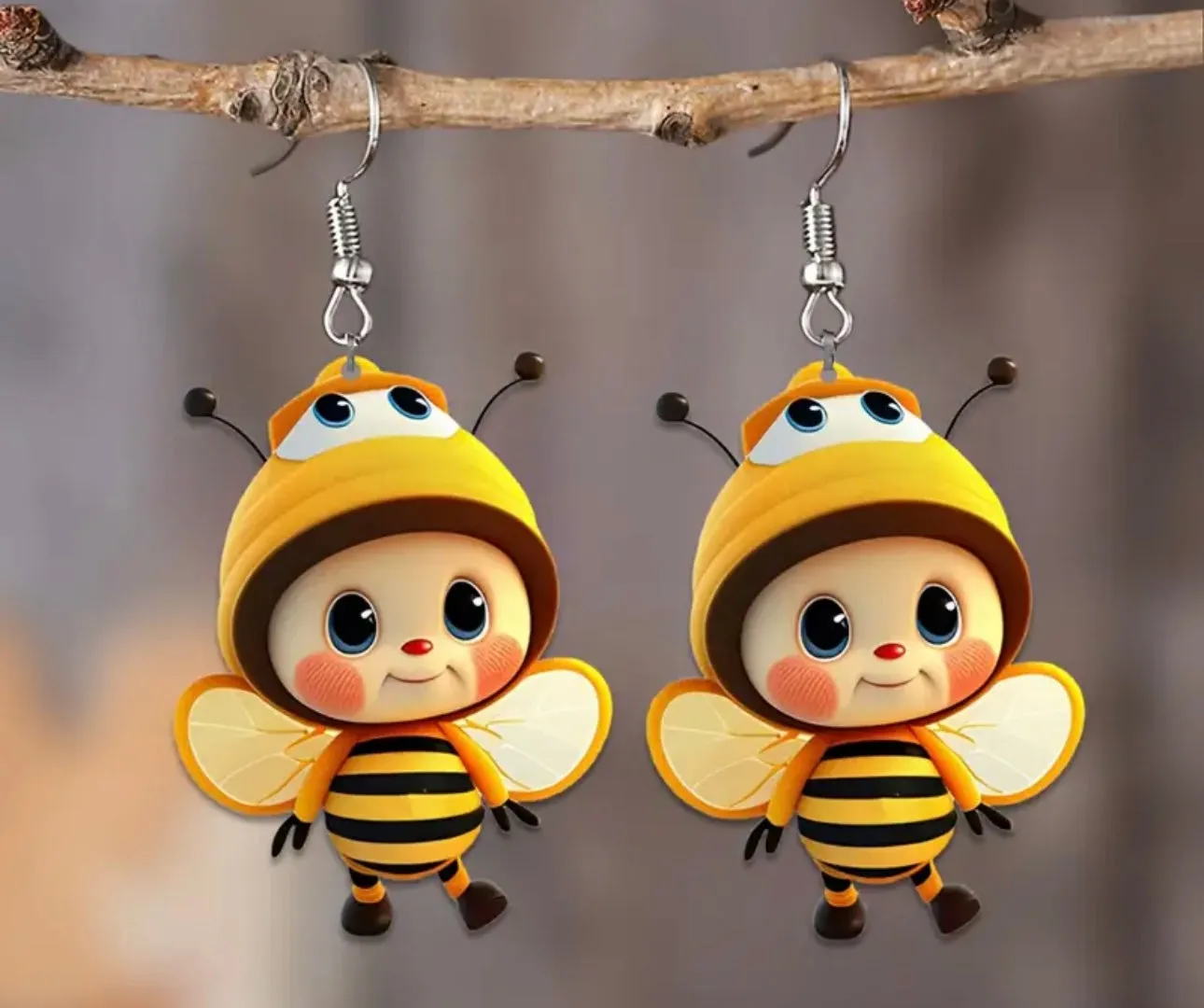 Honey Bee Earrings