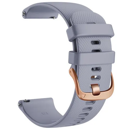 Hugo Boss 22mm Range compatible Silicone Watch Straps with Rose Gold Buckles