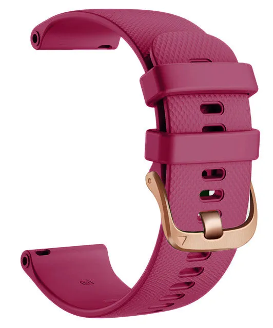 Hugo Boss 22mm Range compatible Silicone Watch Straps with Rose Gold Buckles