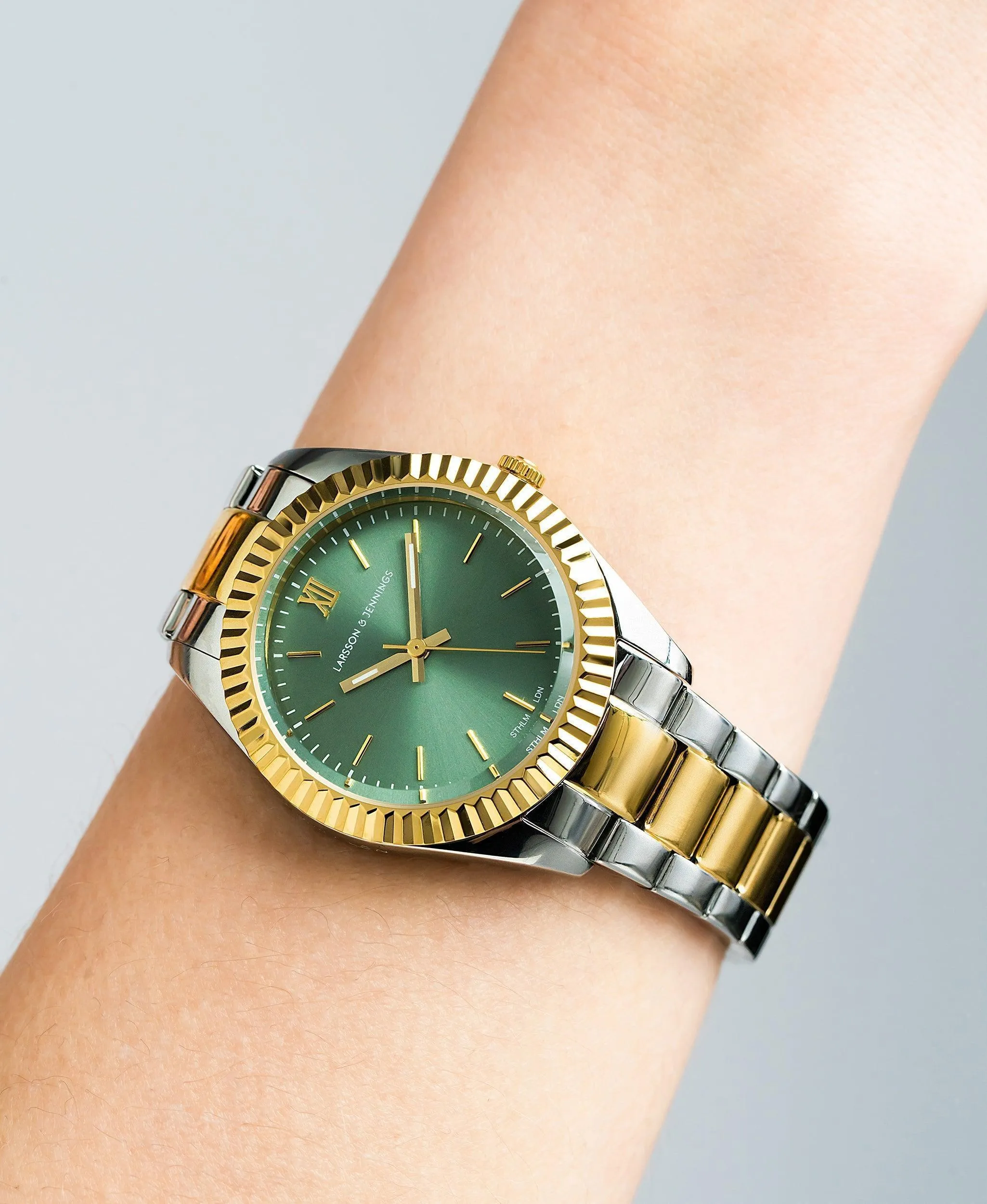 Jade Mixed Gold Green 36mm