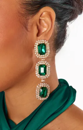 Jess Drop Earrings ~ Emerald