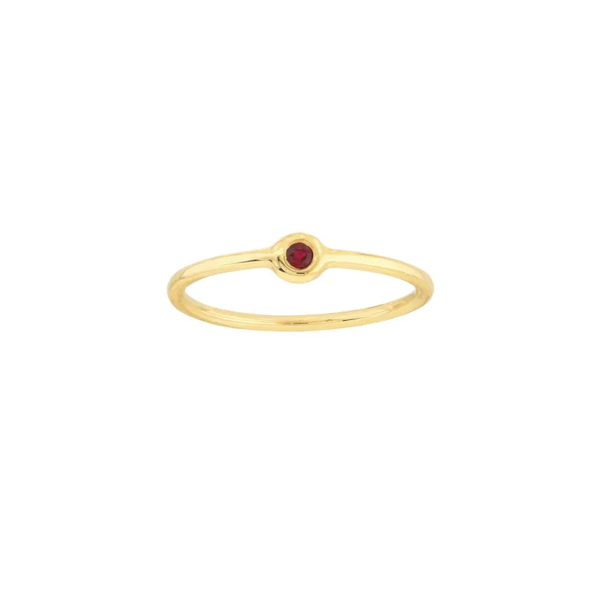 July Birthstone Stackable Ring