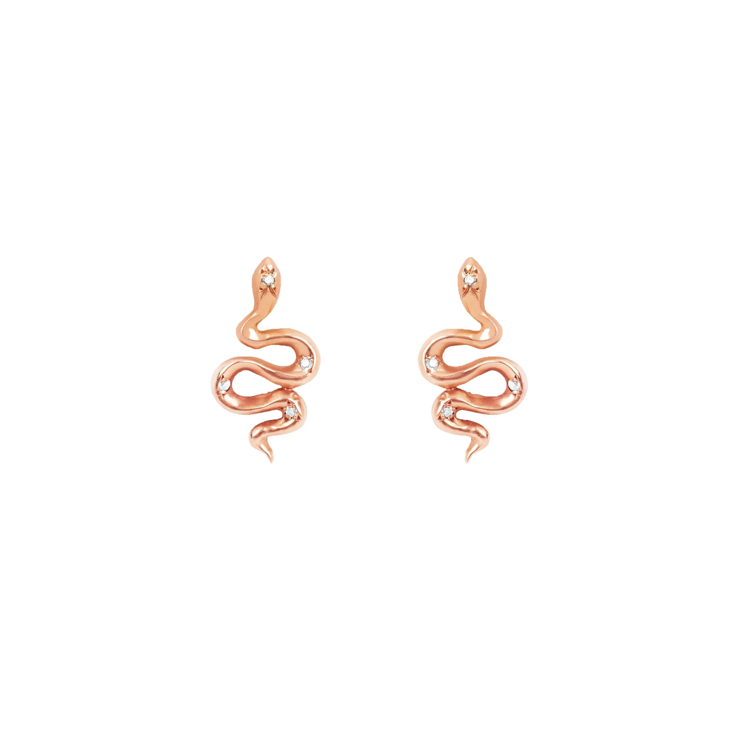 Kundalini Studs with Star Set Diamonds