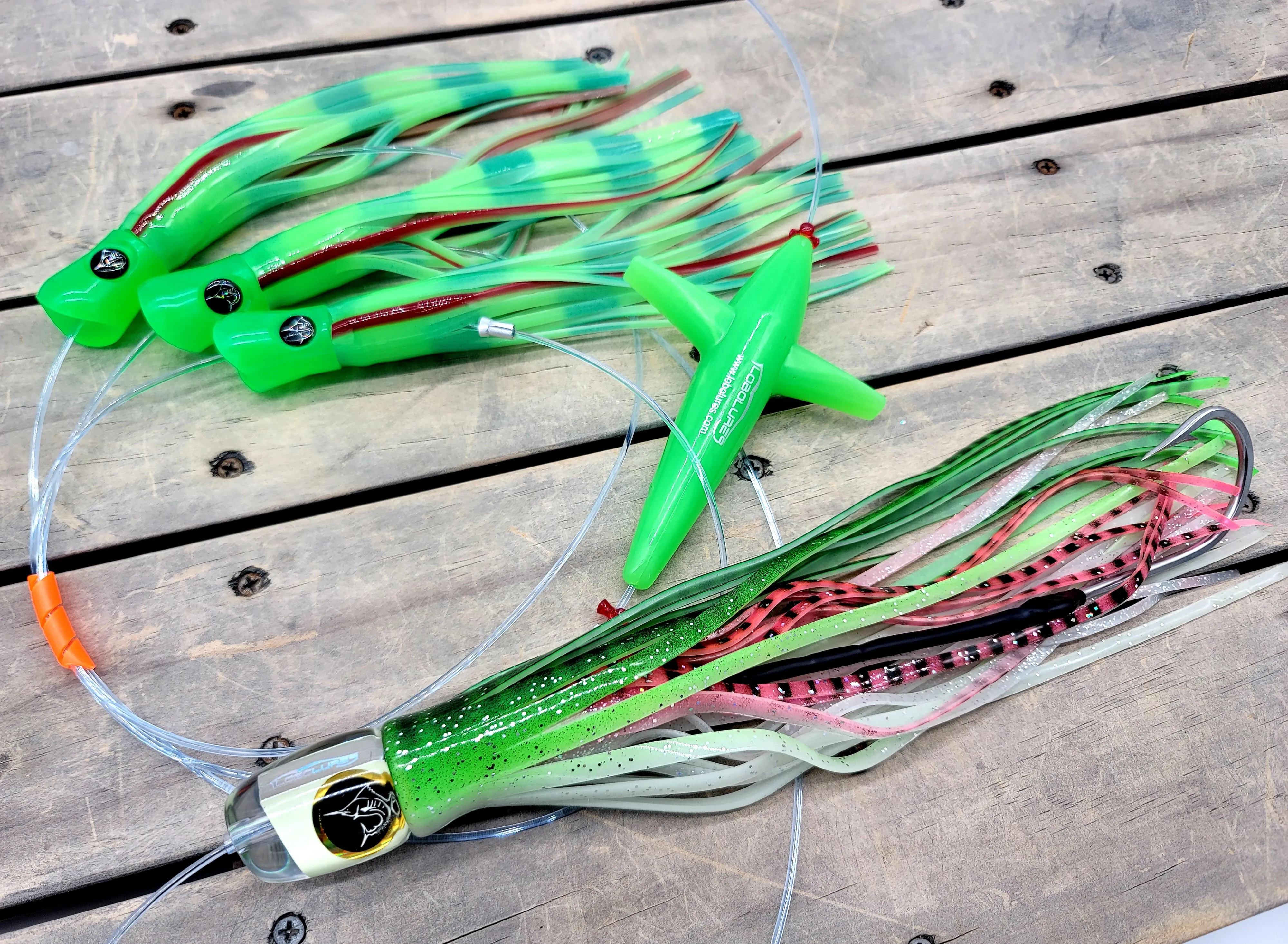 Lobo Lures #200 LUMO GLOW Pelagic Magic Big Game Fishing Daisy Chain