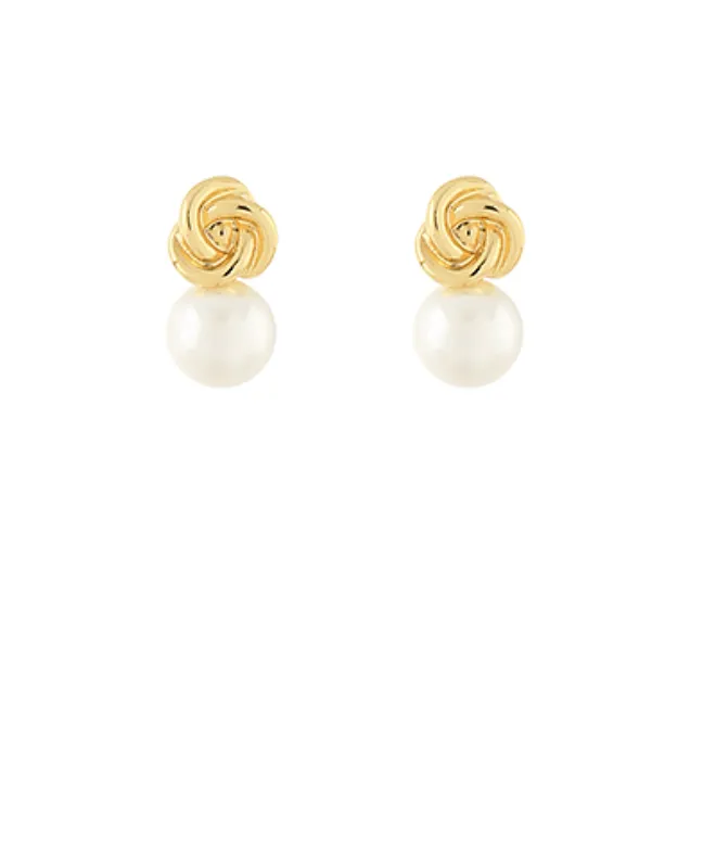 Love Knot Pearl Earring