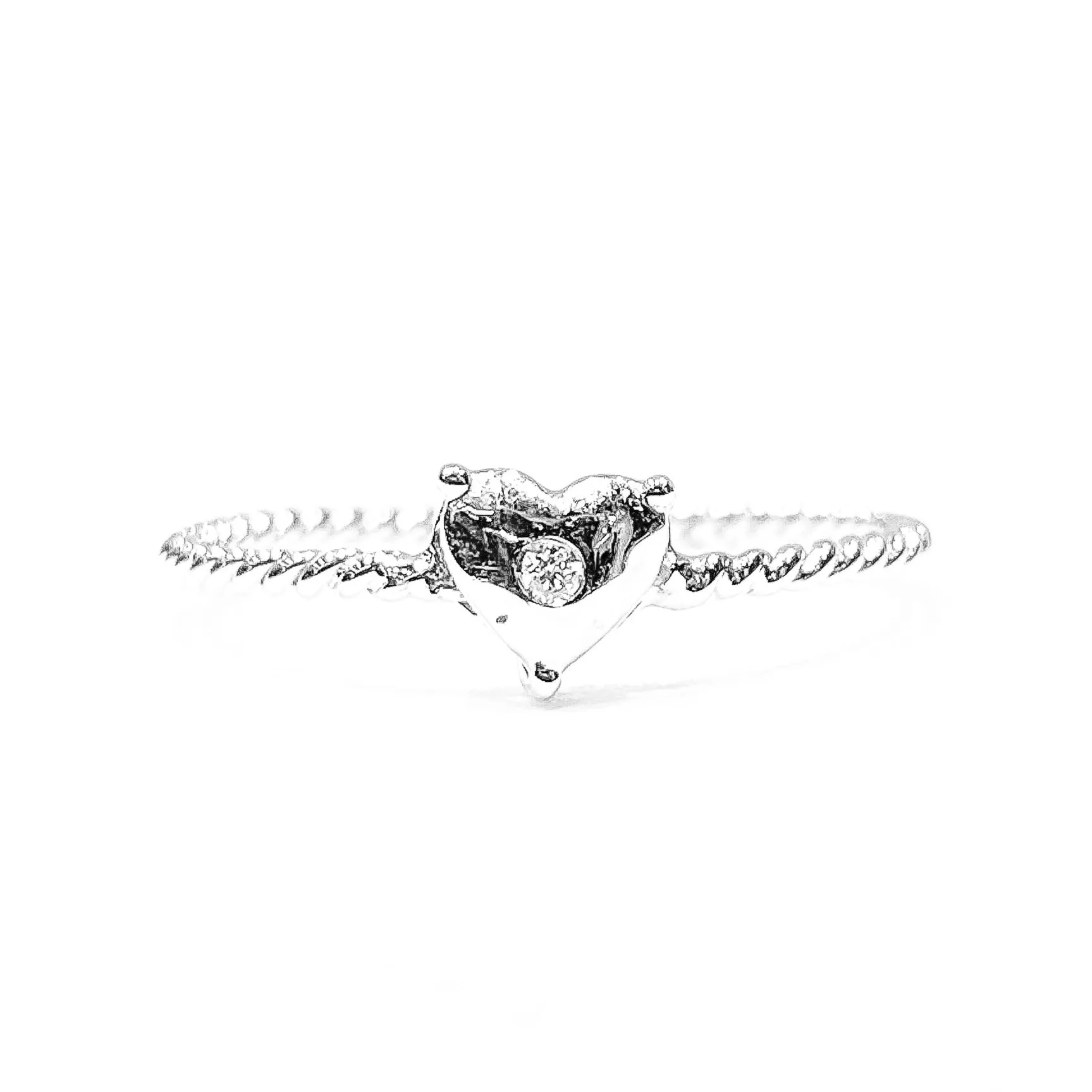 #LoveLVNA | Dainty Heart Diamond Ring 14kt