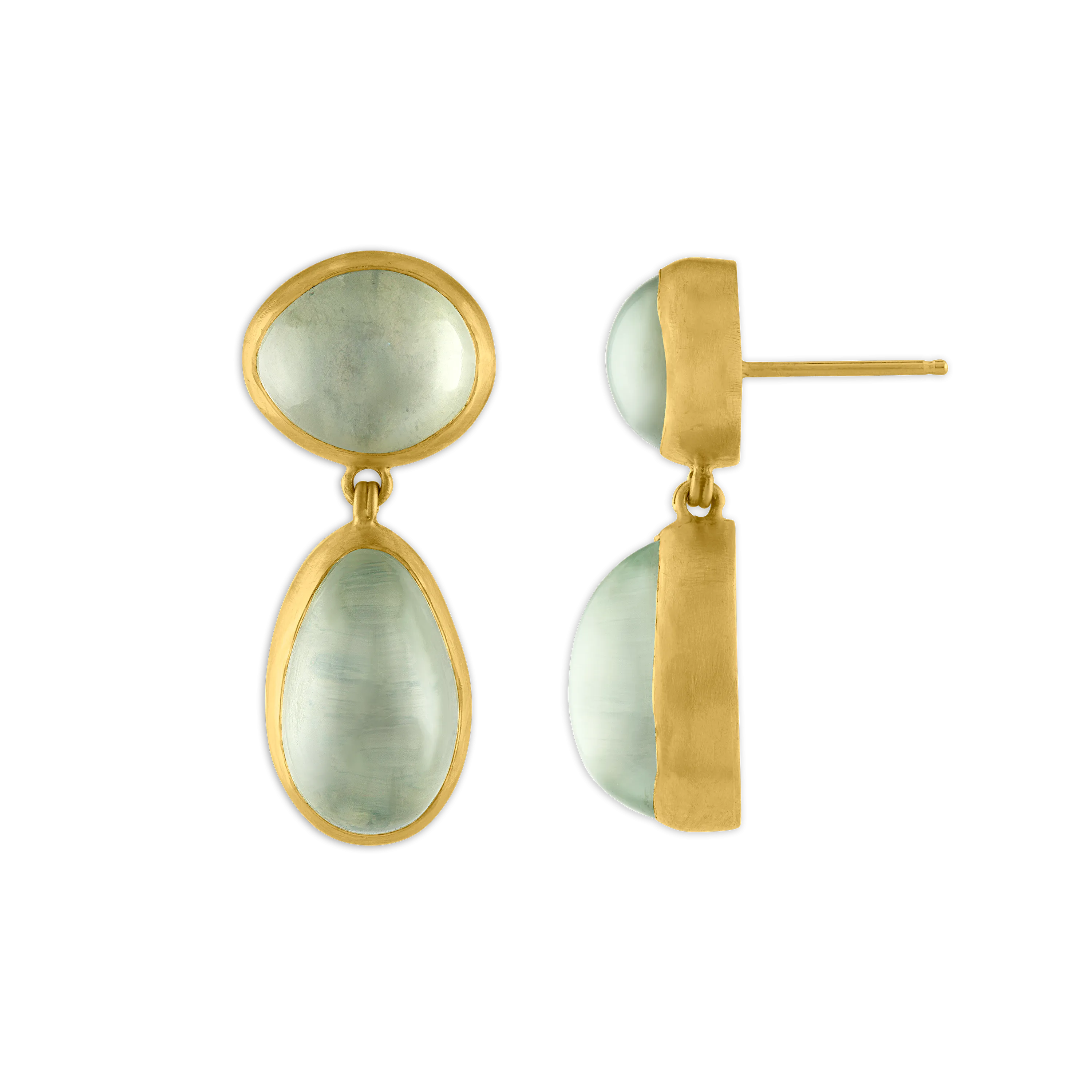 Mango Moonstone Amphora Earrings