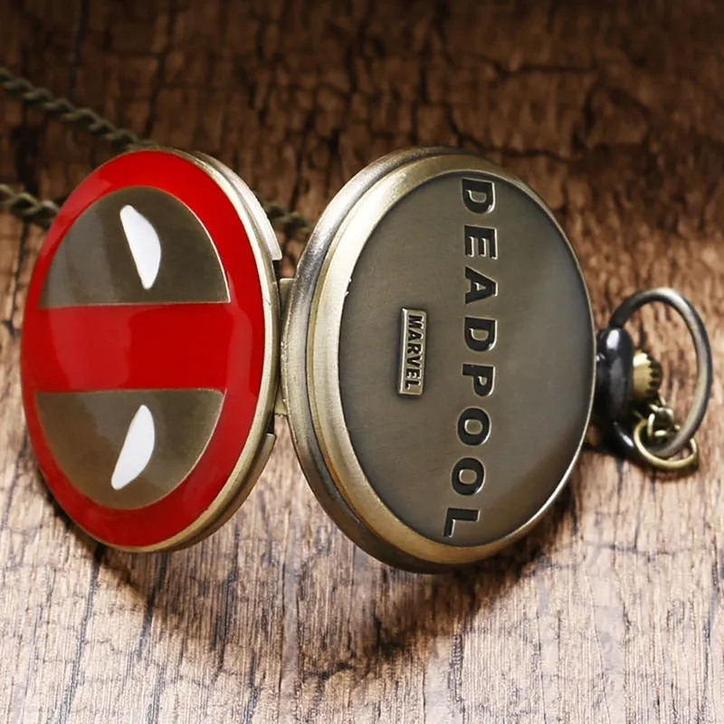 Marvel Deadpool Quartz Pocket Watch