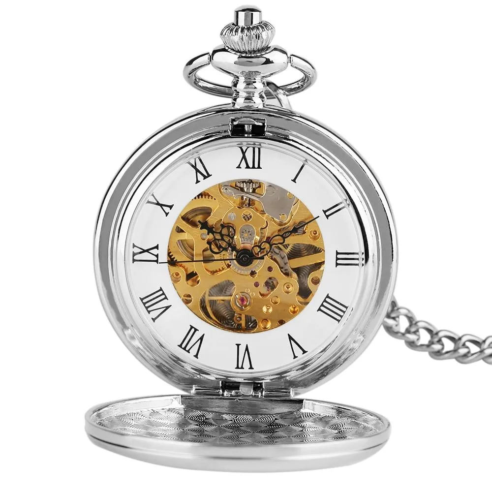 Mechanical Double Hunter Pocket Watch