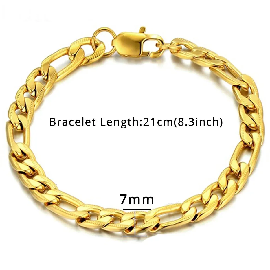 Men's Stainless Steel Cuban Link Bracelet – Stylish & Durable